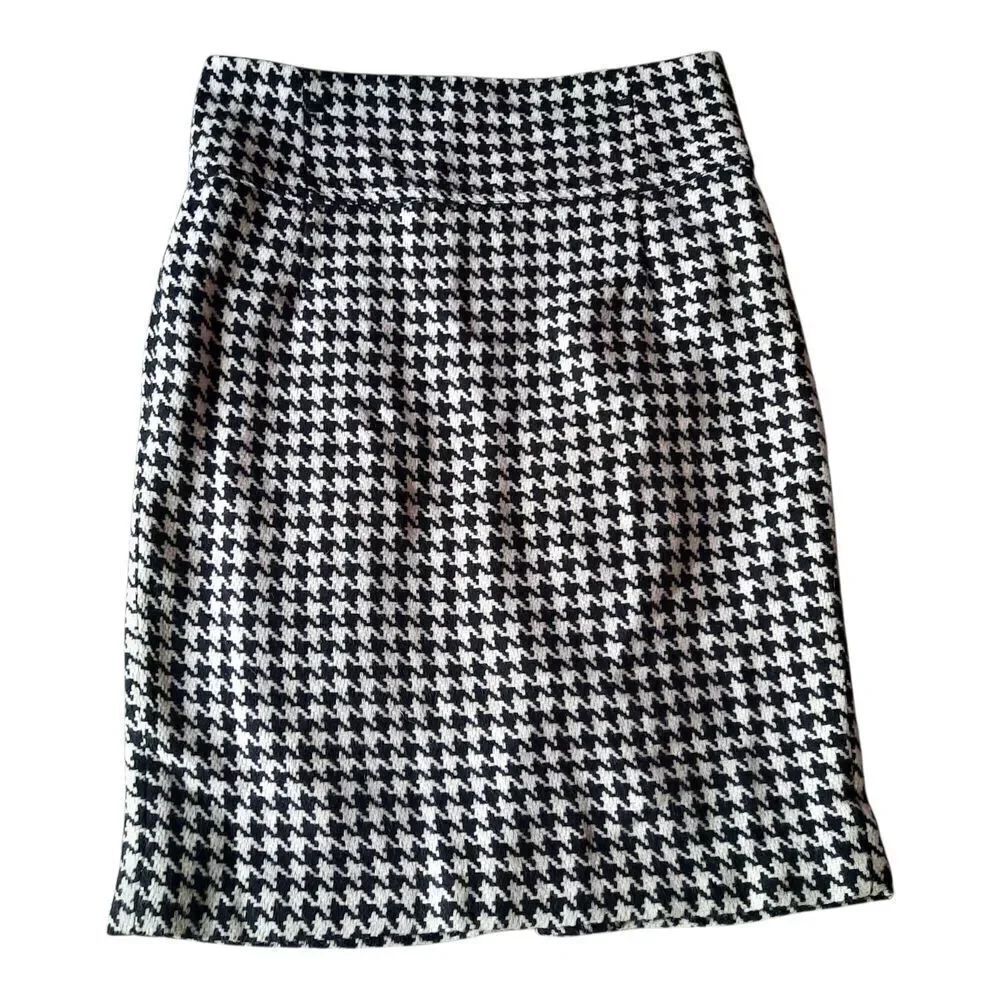 Dalia Collection Black and White Pencil Skirt